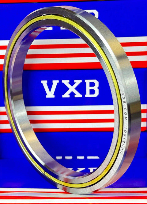 VD042CP0 Thin Section Bearing 4-1/4" x 5-1/4" x 1/2" inch close-up view showing steel construction and open design.