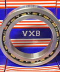 VG040CP0 Slim Thin Section Bearing 4" x 6" x 1" inch viewed from the front, featuring brass cage and chrome steel.