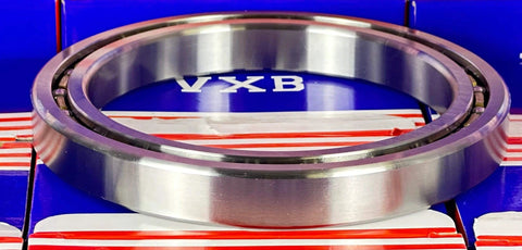 VF047CP0 Thin Section Bearing 4-3/4" x 6-1/4" x 3/4" inch chrome steel open ball bearing side view.