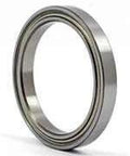 20x25x4mm thin section Double Shielded deep groove Ball Bearing side view, showcasing metal shielded design and precision engineering.