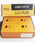 THK Ball Sliding Slide LSC1015 L.S.C1015 for CNC axis motion, anti-backlash setup, shown in original packaging, made in Japan
