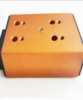 THK Ball Sliding Slide LSC1015 L.S.C1015, top view of CNC component in gold finish, designed for linear motion and anti-backlash setup.