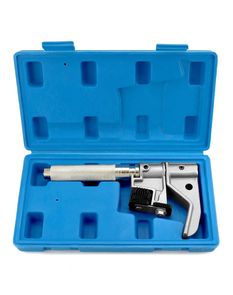 Heavy Duty Universal Outside Thread Chaser Tool For One And One Quarter To Five Inch OD, Die Cast Alloy, in blue case
