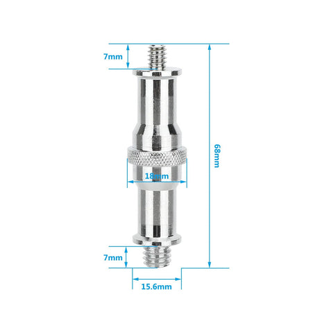 1/4 Inch To 3/8 Inch Male Thread Converter Adapter Spigot Set For Studio Lighting Accessories metal measurements