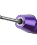 Close-up of purple tap installation tool from Thread Repair Insert Kit With 50Pcs Pro Grade Stainless Steel Coiled Wire Helical Thread Inserts Imperial 8-32UNC