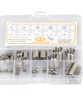 Thread Repair Kit 41 Piece Insert Assortment For M2 Through M14 Stainless Steel Thread Inserts With Storage Box and Nut Repair
