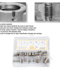 Thread Repair Kit 41 Piece Insert Assortment For M2 Through M14 Stainless Steel Thread Inserts with storage box visible