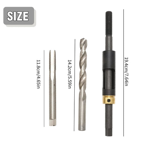 M11 x 1.5 Head Bolt Thread Repair Kit with wire inserts, sizes 11.8cm, 14.2cm, 19.4cm, for Kia, Isuzu, and more by Saihisday