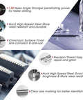 Heavy Duty Thread Repair Kit For Automotive And Plumbing, 261 Piece HSS Drill Helicoil Set details and features