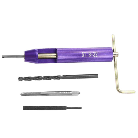 Thread Repair Insert Kit With 50Pcs Pro Grade Stainless Steel Coiled Wire Helical Thread Inserts Imperial 8-32UNC X 1.5D with tools