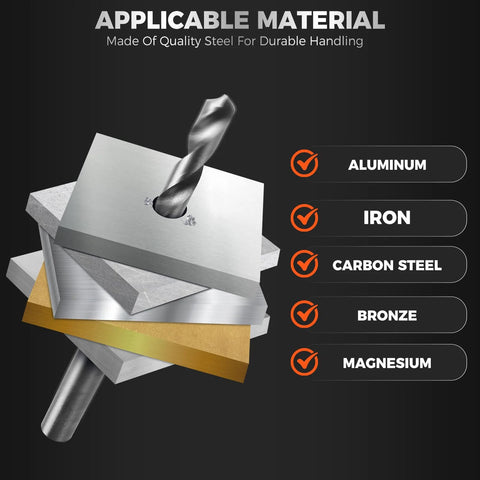 All In One 348 Piece Thread Repair Kit With Metric And SAE Helicoil Set showing material applicability for metals like aluminum and iron.