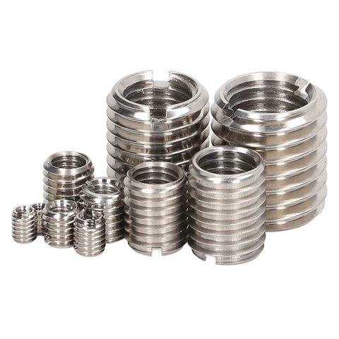 Thread Repair Kit 41 Piece Insert Assortment For M2 Through M14 Stainless Steel Thread Inserts displayed in various sizes