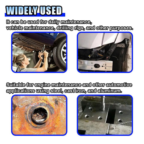 Images showing applications of the Must-Have 30-Pcs M6 x 1.0mm Thread Repair Insert Kit Helicoil Set for Auto Repair by BDZMC.