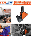 Go To Universal Thread Restorer Tool External Thread Repair Kit All In One for Auto, Industrial, Home Repairs shown in use.