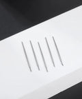 Threadless Piercing Taper Kit Dope Gear 20G 0.8mm 18G 16G Stainless Steel Insertion Pins, 5pc set for various piercings displayed on white surface