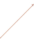 Heavy Duty Pro Grade Beast Three Eighths Inch By Four Foot Copperweld Grounding Rod With Hardened Steel Core and Wire Clamp shown