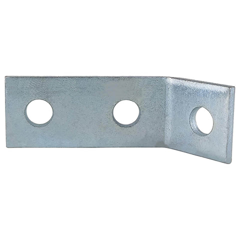 Three Hole Open Angle Bracket Corner Brace Framing Connector For Strut Channel Unistrut Compatible Fits One Half Inch Bolts And One And Five Eighths Inch Channel Pack Of Twelve