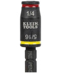 Three In One Flip Socket For Impact Drivers With One Quarter Inch Quick Connect And Five Sixteenth Inch Hex Drivers Deep And Shallow