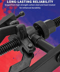 Close-up of Three Jaw Inner Pilot Bearing Puller for Car SUV Motorcycle Bearing Removal Tool, carbon steel construction.