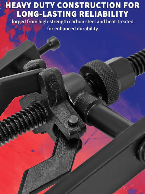 Close-up of Three Jaw Inner Pilot Bearing Puller for Car SUV Motorcycle Bearing Removal Tool, carbon steel construction.