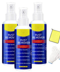 Anti Rust Remover And Lubricant Spray Set For Metal Surfaces Three Pack Fast Acting Rust Removal with cloth and gloves