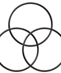Three Pack O Ring Replacement Seals For Your Home Reverse Osmosis Housings Fits Three Point Five Inch OD