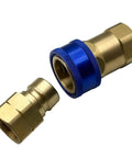 Three Quarter Inch Quick Disconnect Gas Fitting With Automatic Thermal Shutoff For Gas Appliances, brass A75 two-piece connector