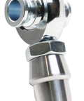 Close-up of 3/4 Heim Joint Rod End Kit with Right & Left Hand Threads, 750 Bore Chromoly Panhard Setup, shiny finish