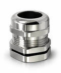 Front view of Three Quarter Inch NPT Brass Cable Gland Cord Grip Strain Relief For Electrical Wiring, Metal Pass Through Fitting