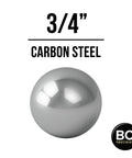 Six Pack Large Three Quarter Inch Carbon Steel Ball Bearings Built For Beefy Heavy Duty Industrial And Mechanical Use With Hardened Wear Resistant Precision Ideal For Machinery Bearings Linear Motion And Tough Projects BC Precision