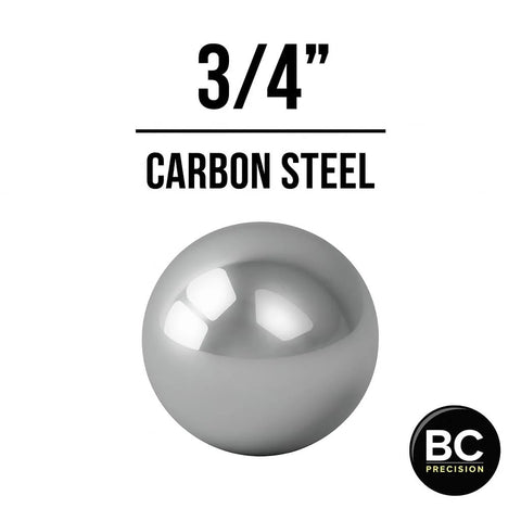 Six Pack Large Three Quarter Inch Carbon Steel Ball Bearings Built For Beefy Heavy Duty Industrial And Mechanical Use With Hardened Wear Resistant Precision Ideal For Machinery Bearings Linear Motion And Tough Projects BC Precision