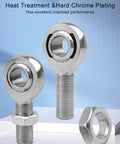3/4 inch Heim joint rod end kit with jam nuts, left and right hand thread chromoly spherical rod ends, heat treated and hard chrome plated