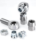 3/4 inch Heim joint rod end kit, chromoly panhard rod ends with right and left hand thread, tube adapters, spacers, jam nuts