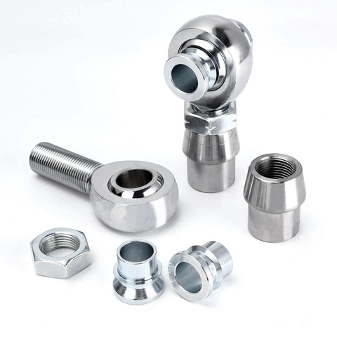 3/4 inch Heim joint rod end kit, chromoly panhard rod ends with right and left hand thread, tube adapters, spacers, jam nuts
