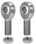 3/4 inch Heim joint rod end bearing kit with jam nuts, right and left hand 3/4-16 thread chromoly panhard rod ends, zinc plated