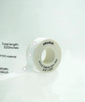 Three Quarter Inch PTFE Thread Tape for Plumbers White Teflon Tape 520 Inches Long Non Stick Leak Proof Easy to Apply Durable