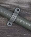 12 Pack Three Quarter Inch PVC Pipe Straps With Two Holes Plastic Conduit Strap For PVC Pipes Conduit UL Listed, secured on pipe
