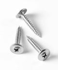 #8 x 3/4 Inch Truss Head Wood Screws, 410 Stainless Steel Self Tapping Screws for Wood to Metal