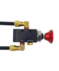 PartLogix Three Way Push Pull Manual Tailgate Dump Air Valve Kit for Semi Trailer Axle with Exhaust Silencer side view