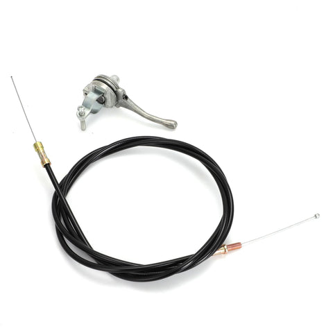 Throttle Cable Kit Upgrade for J36 JS36 B46 BS46 Trowel Machines showing cable and lever parts for precise throttle control.
