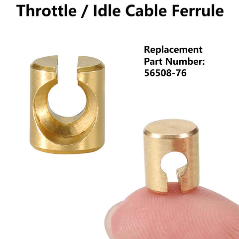 Throttle Idle Cable Ferrules For Harley Davidson Carburetor Throttle Cable End Joint Guide Nut part 56508-76 close-up