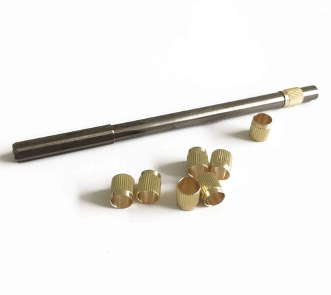 Pro Grade Throttle Shaft Bushing Repair Kit For Three Eighths Carbs, Includes Eight Brass Bushings And One Carbon Steel Reamer