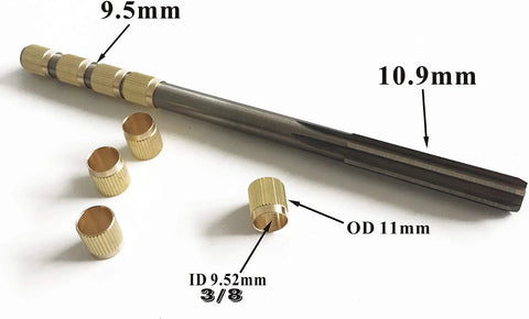 Pro Grade Throttle Shaft Bushing Repair Kit For Three Eighths Carbs with brass bushings and steel reamer.