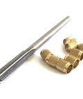 Pro Grade Throttle Shaft Bushing Repair Kit For Three Eighths Carbs, Includes Eight Brass Bushings And One Carbon Steel Reamer