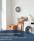 Installed Best Value 6 Inch Through Wall Exhaust Fan For Bathroom Or Kitchen With Retractable Duct Quini 80 CFM on wall