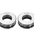 Thrust Ball Bearing 20mm Bore 40mm Outer Diameter 14mm Thick 2 Pack Chrome Steel Axial Ball Bearing ABEC5 with Metal Cage