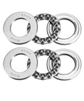 Beefy Thrust Ball Bearing 20mm Bore 35mm OD 10mm Thick Chrome Steel 52100 One-Way Rolling Direction 2-Pack