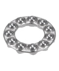 Front view of Thrust Ball Bearing 20mm Bore 40mm OD 14mm Thick Stainless Steel With Washers S51204 in 420 stainless steel