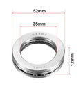 Thrust Ball Bearings 35mm Bore 52mm Outer Diameter 12mm Width Chrome Steel ABEC 3 Single Row 2 Pack Heavy Duty Wear Resistant High Temperature