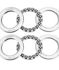 Thrust Ball Bearings 35mm Bore 52mm Outer Diameter 12mm Width Chrome Steel ABEC 3 Single Row 2 Pack set